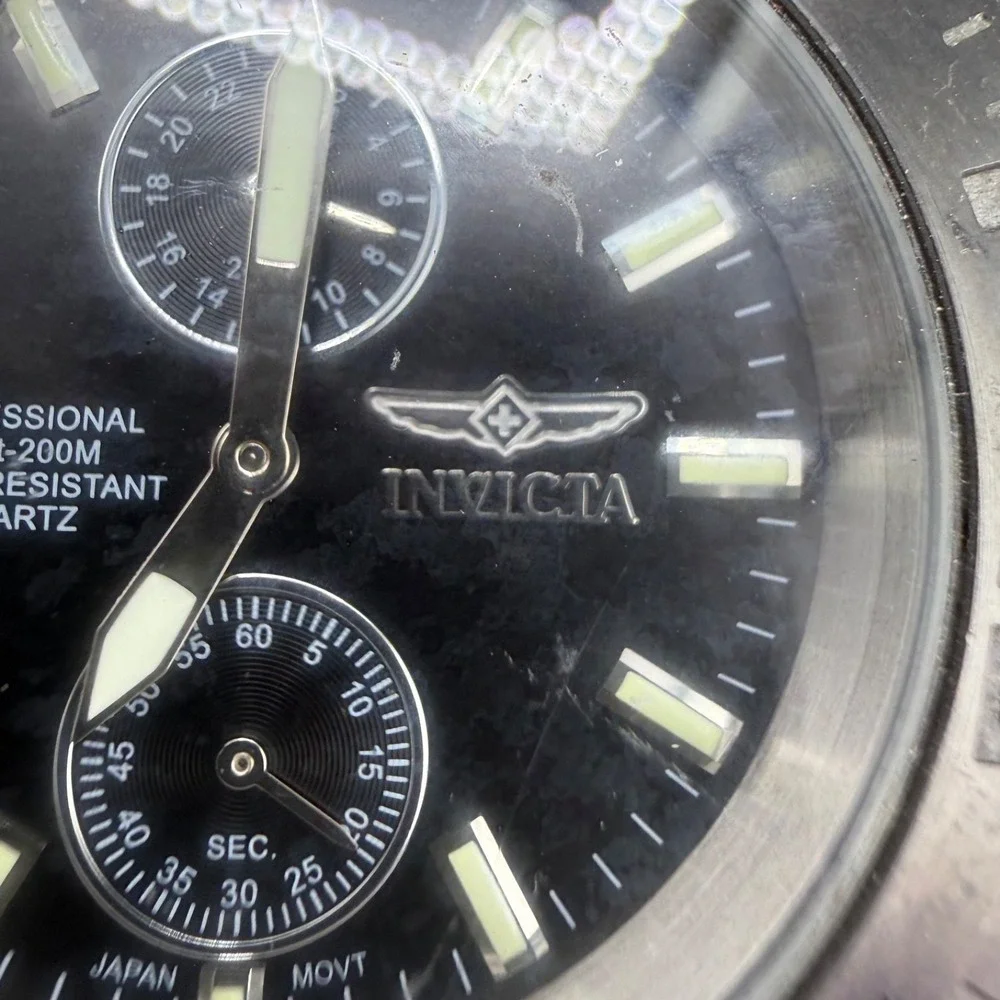 Vintage Invicta Watch Pro Diver‎ No Band READ